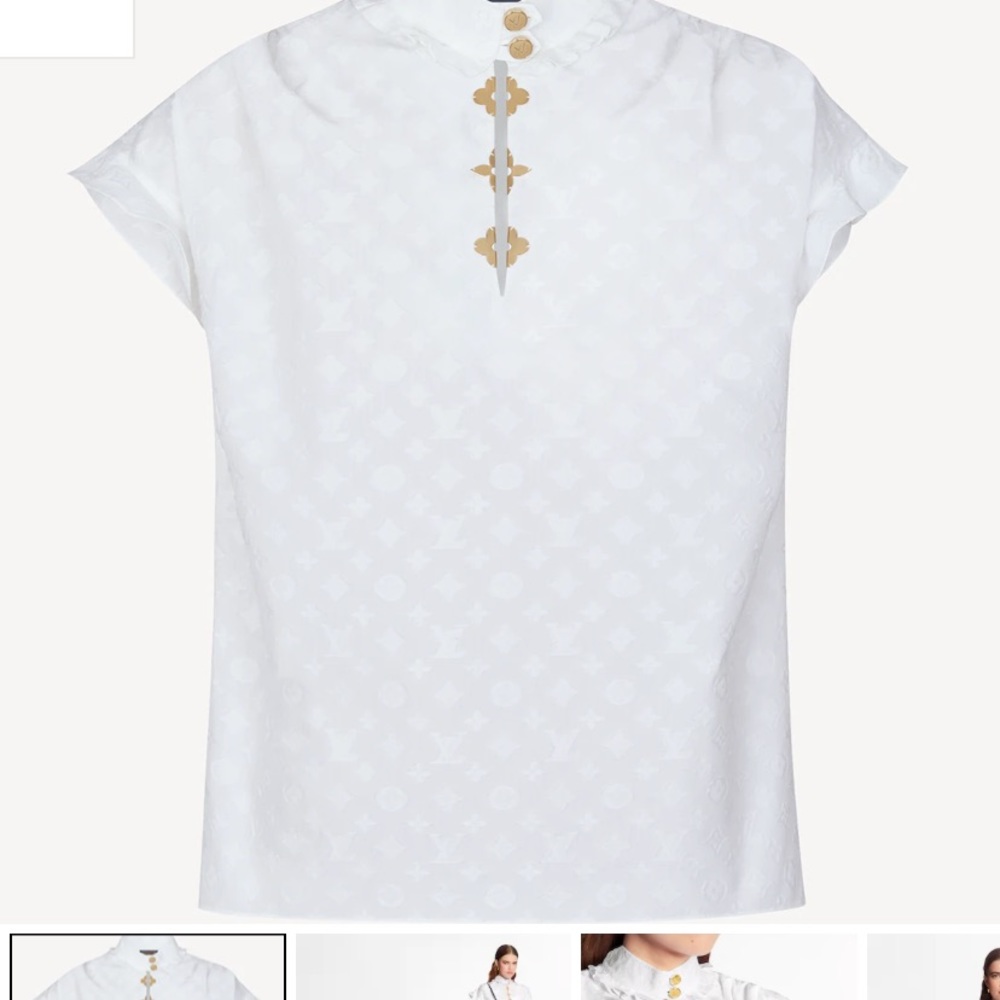 Louis Vuitton frill blouse